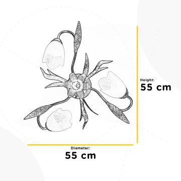 ONLI - Stropní svítidlo SONIA 3xE14/6W/230V