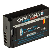 PATONA - Aku Canon LP-E12 750mAh Li-Ion Platinum USB-C nabíjení