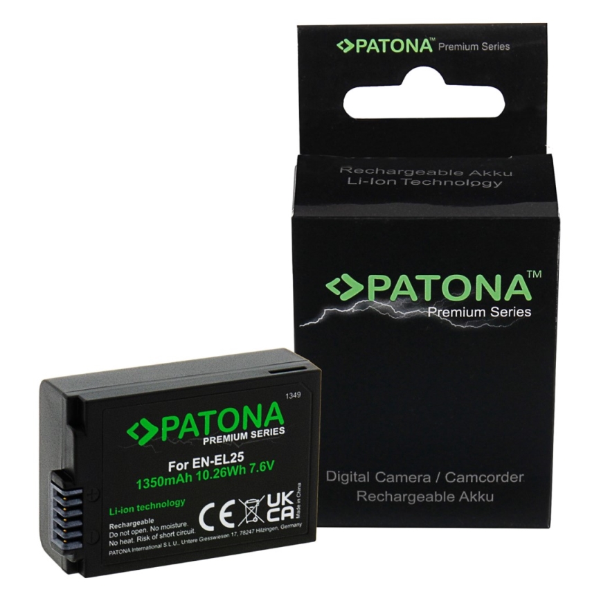 PATONA - Aku Nikon EN-EL25 1350mAh Li-Ion 7,6V Premium Z50/Z fc