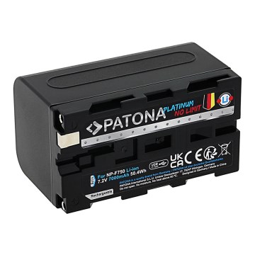 PATONA - Aku Sony NP-F750/F770/F950 7000mAh Li-Ion Platinum USB-C nabíjení