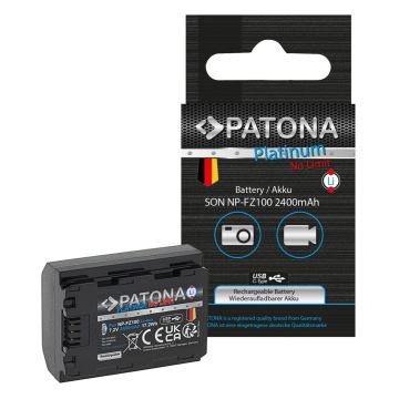 PATONA - Aku Sony NP-FZ100 2400mAh Li-Ion Platinum USB-C