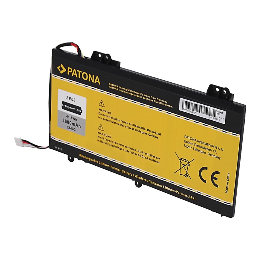 PATONA - Baterie HP Pavilion 14-AL 3600mAh Li-Pol 11,55V SE03