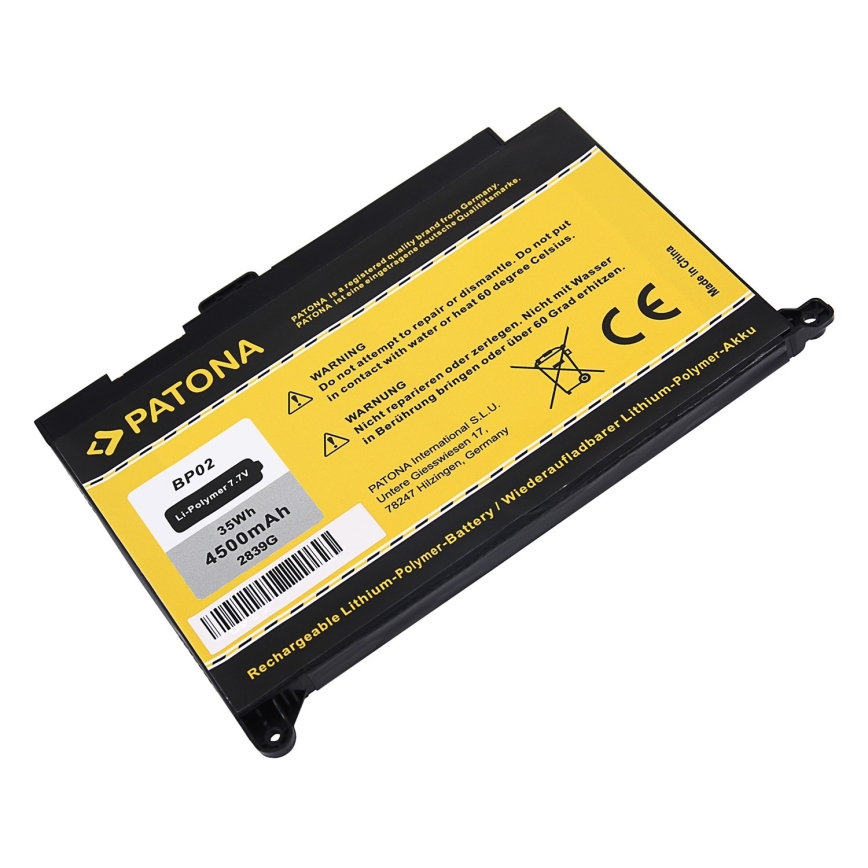 PATONA - Baterie HP Pavilion PC 15 AU 4500mAh Li-Pol 7,7V BP02XL