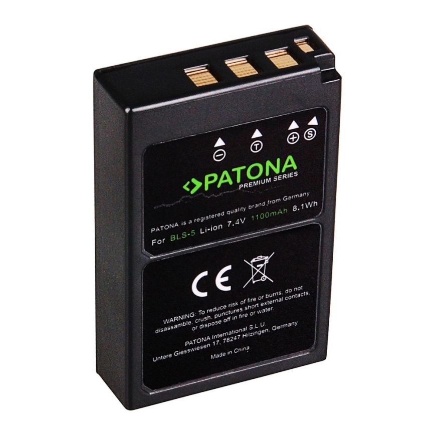 PATONA - Baterie Olympus BLS5 1100mAh Li-Ion Premium