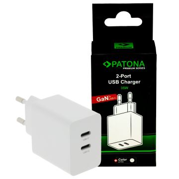 PATONA - Nabíjecí adaptér Power delivery 35W 2xUSB-C -PD 3.0