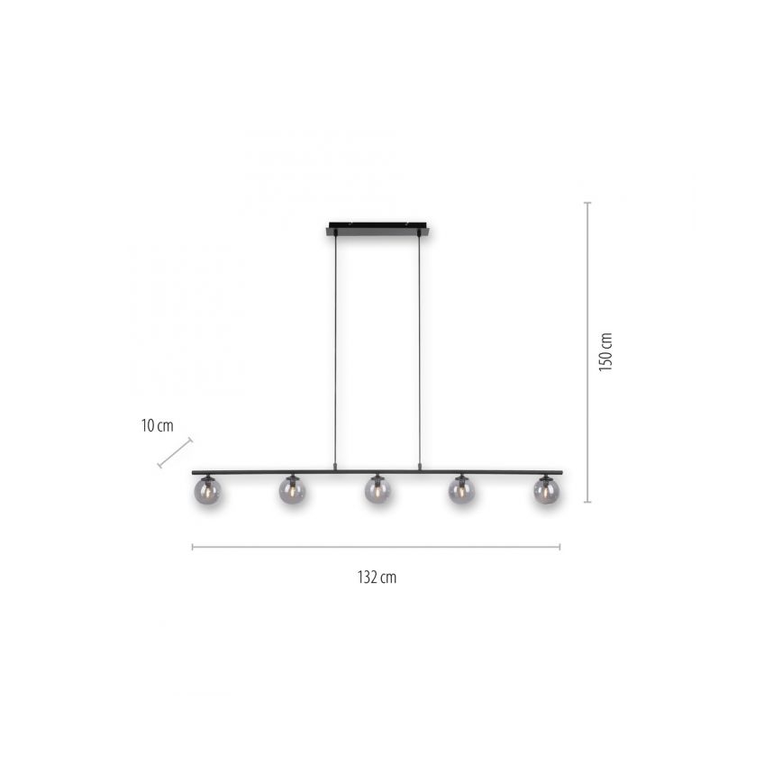 Paul Neuhaus 2026-18 - LED Lustr na lanku WIDOW 5xG9/3W/230V