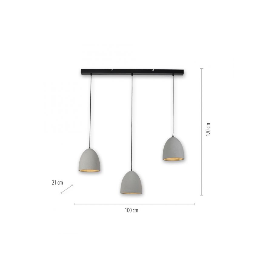 Paul Neuhaus 2233-22 - Lustr na lanku ETON 3xE27/40W/230V