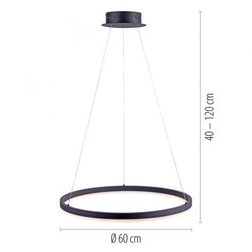 Paul Neuhaus 2382-13 - LED Stmívatelný lustr na lanku TITUS LED/38,5W/230V