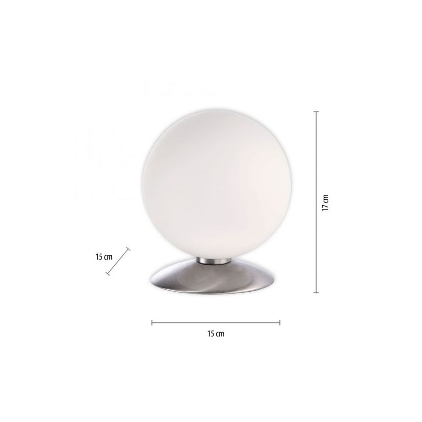 Paul Neuhaus 4013-55 - LED Stmívatelná dotyková stolní lampa BUBBA 1xG9/3W/230V matný chrom