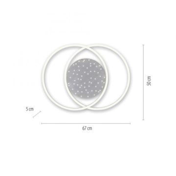 Paul Neuhaus 6025-55 - LED Stmívatelné stropní svítidlo YUKI LED/48W/230V + dálkové ovládání