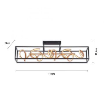 Paul Neuhaus 6473-18 - LED Stmívatelný lustr na tyči SELINA 4xLED/10,2W/230V