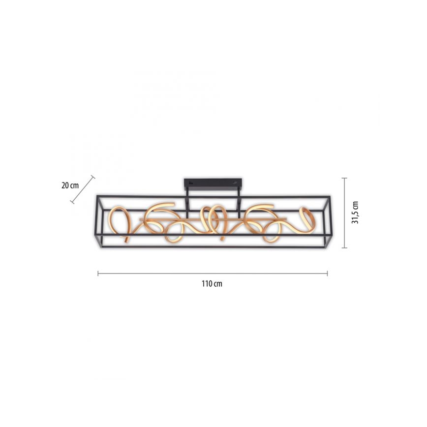 Paul Neuhaus 6473-18 - LED Stmívatelný lustr na tyči SELINA 4xLED/10,2W/230V