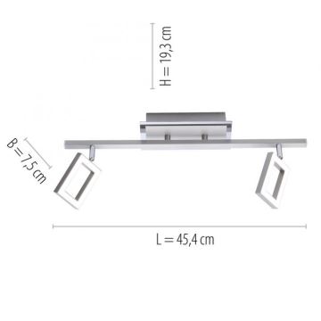 Paul Neuhaus 6958-55 - LED Bodové svítidlo INIGO 2xLED/4,2W/230V