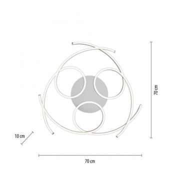 Paul Neuhaus 8165-55 - LED Stmívatelné stropní svítidlo DANILO 3xLED/12W/230V