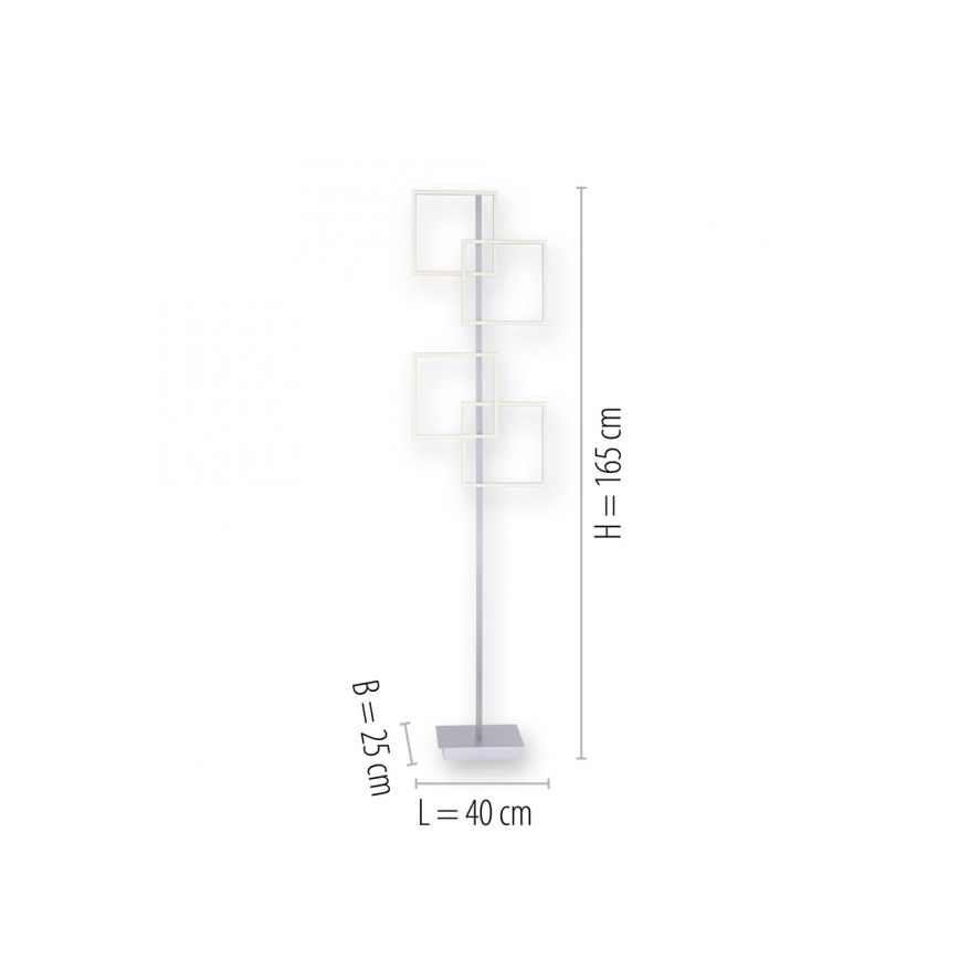 Paul Neuhaus 817-55 - LED Stmívatelná stojací lampa INIGO 4xLED/8W/230V + dálkové ovládání