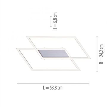 Paul Neuhaus 8192-55 - LED Stmívatelný přisazený lustr INIGO 2xLED/12W/230V