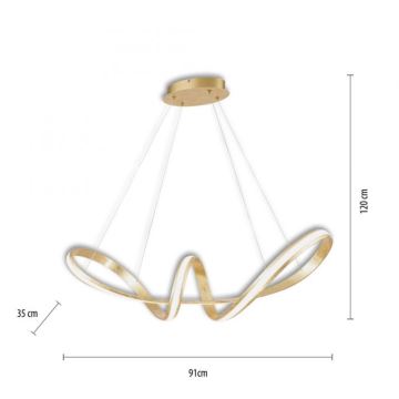 Paul Neuhaus 8292-12 - LED Stmívatelný lustr na lanku MELINDA LED/38W/230V