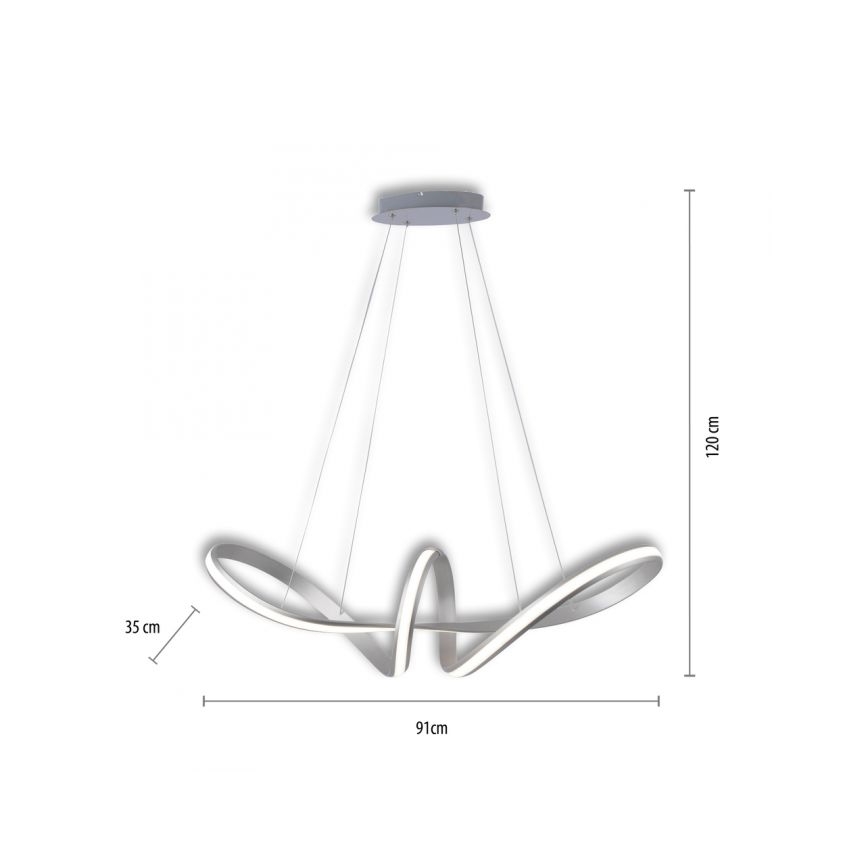 Paul Neuhaus 8292-55 - LED Stmívatelný lustr na lanku MELINDA LED/38W/230V