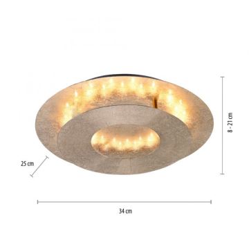 Paul Neuhaus 9011-12 - LED Stropní svítidlo NEVIS LED/6W/230V zlatá