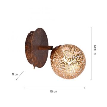 Paul Neuhaus 9031-48 - Nástěnné bodové svítidlo GRETA 1xG9/40W/230V