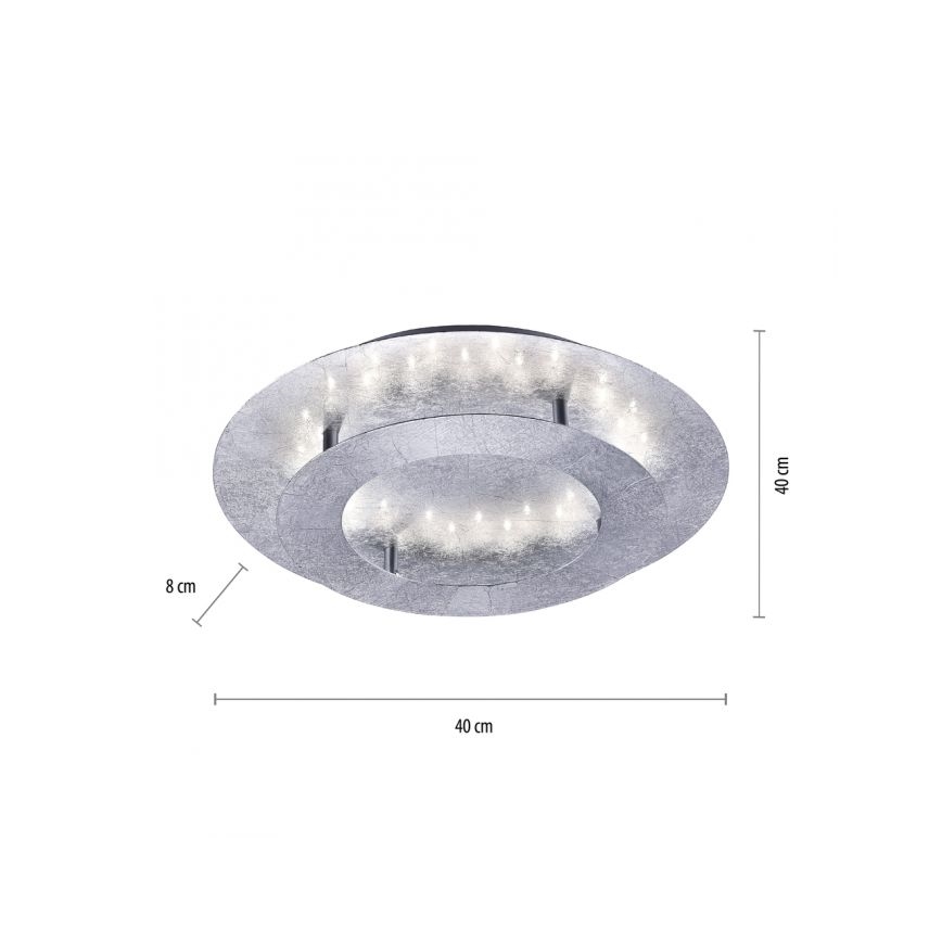 Paul Neuhaus 9620-21 - LED Stropní svítidlo NEVIS LED/18W/230V stříbrná