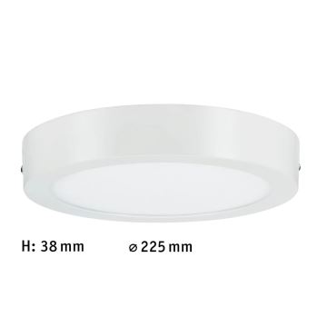 Paulmann 70642 - LED/12,5W Stropní svítidlo LUNAR 230V pr. 22,5 cm bílá