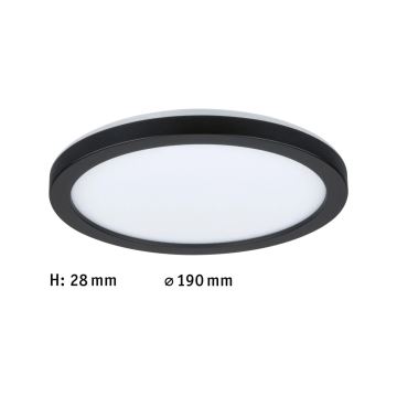 Paulmann 71002 - LED/11,2W Přisazený panel ATRIA 230V 4000K pr. 19 cm černá