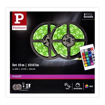 Paulmann 78980 - LED RGB/28W Stmívatelný pásek SIMPLED 10m 230V + DO