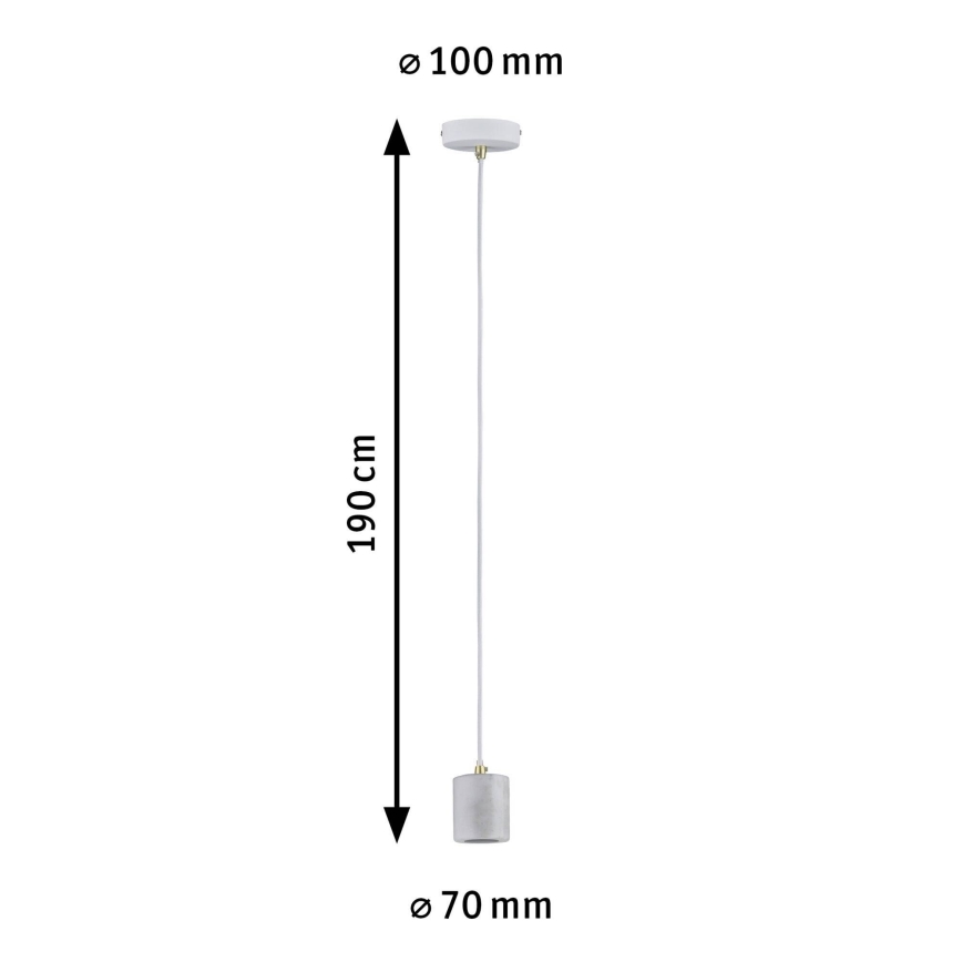 Paulmann 79750 - 1xE27/20W Lustr na lanku NORDIN 230V