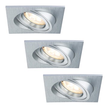 Paulmann 92619 - SADA LED-GU10/4W Stmívatelné koupelnové podhledové svítidlo PREMIUM LINE LED-GU10/4W/230V