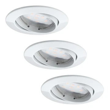 Paulmann 92765 - SADA 3xLED/6,8W Koupelnové podhledové svítidlo COIN 230V