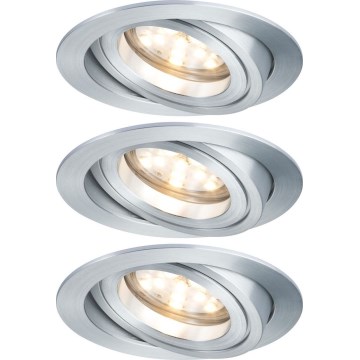 Paulmann 92817 - SADA 3xLED/7W IP23 Stmívatelné koupelnové podhledové svítidlo COIN 230V