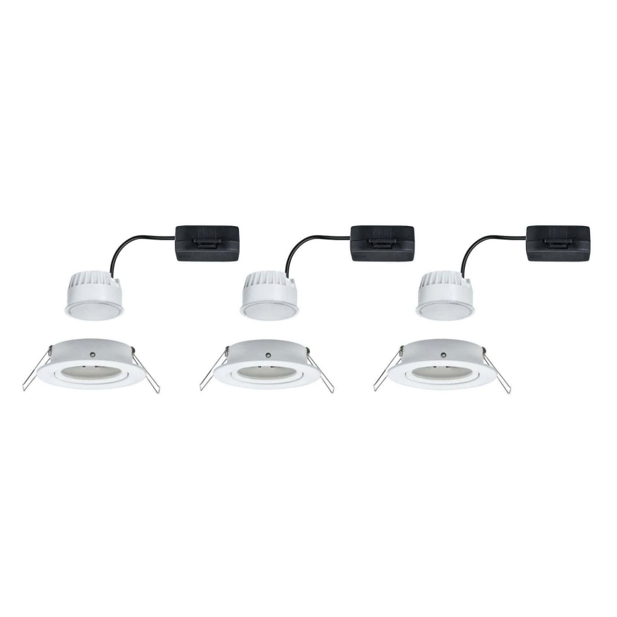 Paulmann 93449 - SADA 3xLED/6,5W IP23 Koupelnové podhledové svítidlo NOVA 230V