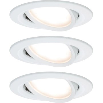 Paulmann 93485 - SADA 3xLED/6W IP23 Stmívatelné koupelnové podhledové svítidlo NOVA 230V