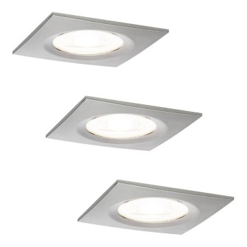 Paulmann 93615 - SADA 3x LED/7W IP44 Stmívatelné koupelnové podhledové svítidlo