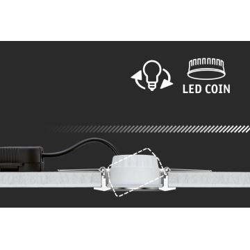 Paulmann 93976 - SADA 3xLED/6,8W IP44 Koupelnové podhledové svítidlo COIN 230V