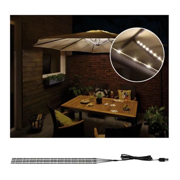 Paulmann 94208 - LED/1,8W Osvětlení slunečníku PARASOL 5V/USB