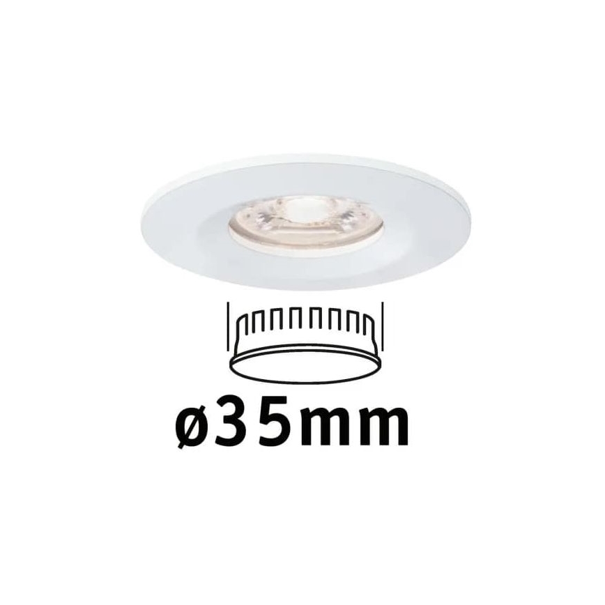 Paulmann 94298 - LED/4W IP44 Koupelnové podhledové svítidlo COIN 230V