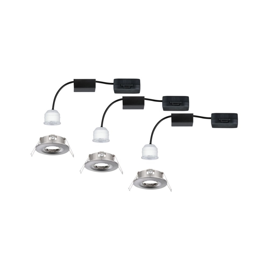 Paulmann 94301 - SADA 3x LED/4W IP44 Koupelnové podhledové svítidlo NOVA 230V