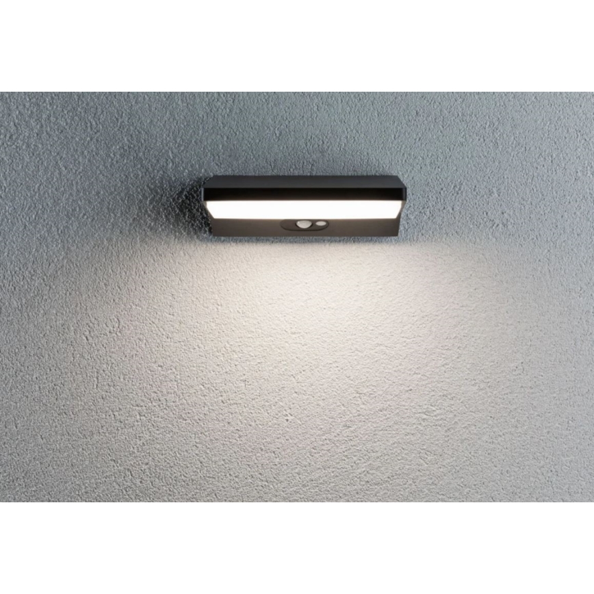 Paulmann 94333 - LED/7,4W IP44 Venkovní nástěnné svítidlo se senzorem HOUSE 230V