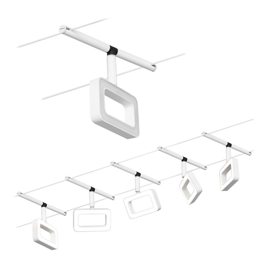 Paulmann 94483 - SADA 5xLED/4,8W Bodové svítidlo do lankového systému FRAME 230V bílá