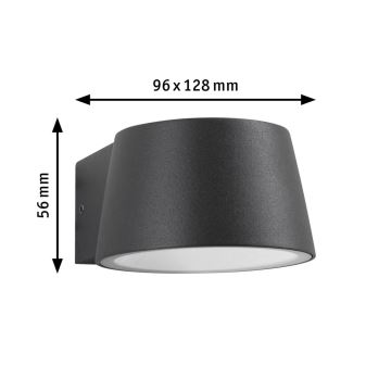 Paulmann 94713 - LED/6W IP44 Venkovní nástěnné svítidlo CAPERA 230V