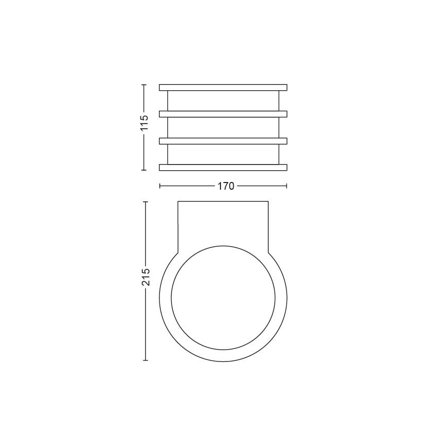 Philips 17401/93/P0 - LED Venkovní nástěnné svítidlo HUE LUCCA 1xE27/9,5W/230V IP44