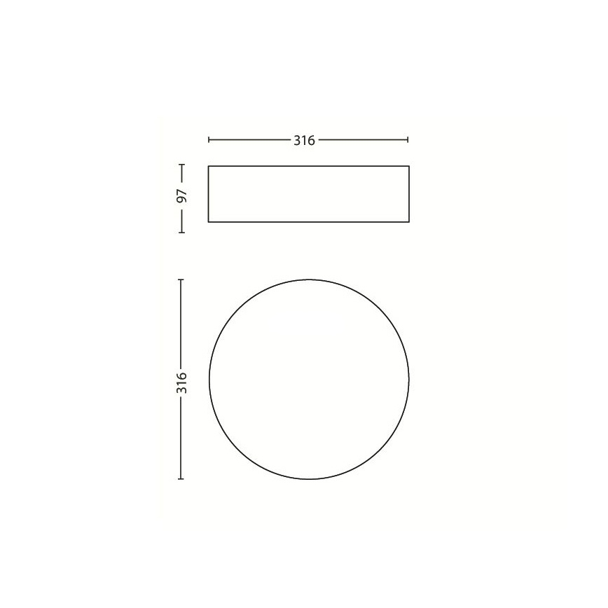 Philips - Stropní svítidlo 2xE27/23W/230V