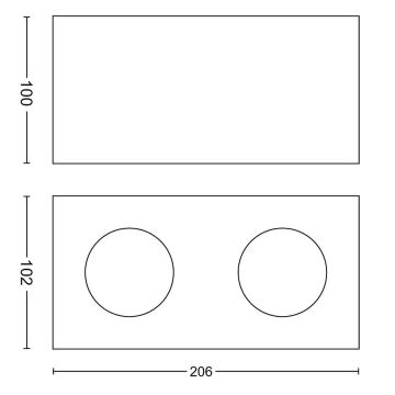 Philips 50492/31/P0 - LED bodové svítidlo MYLIVING BOX 2xLED/4,5W/230V