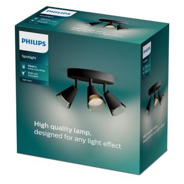 Philips - Bodové svítidlo CLEFT 3xGU10/5W/230V