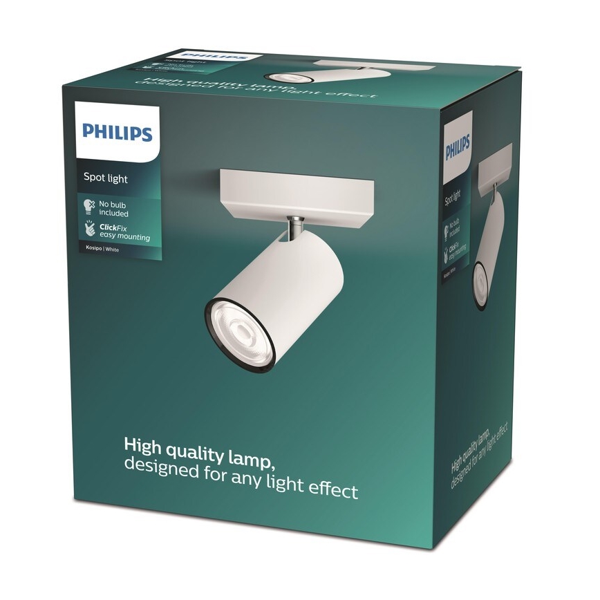 Philips - Bodové svítidlo KOSIPO 1xGU10/5,5W/230V bílá