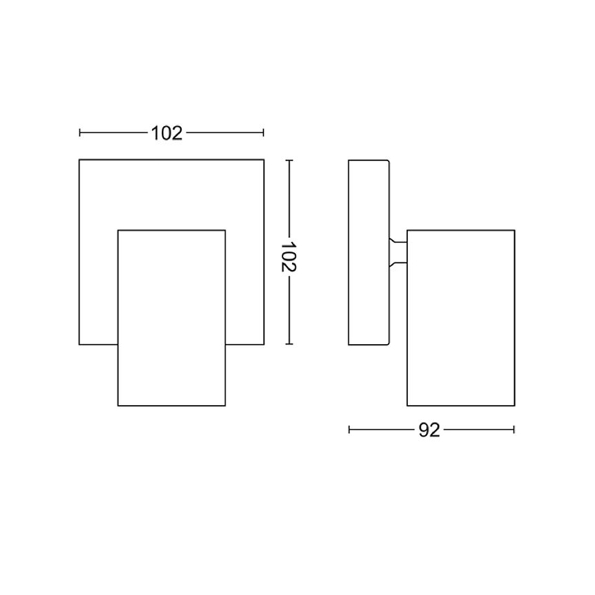 Philips - Bodové svítidlo KOSIPO 1xGU10/5,5W/230V bílá