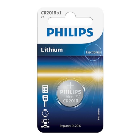 Philips CR2016/01B - Lithiová baterie knoflíková CR2016 MINICELLS 3V 90mAh