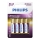 Philips FR6LB4A/10 - 4 ks Lithiová baterie AA LITHIUM ULTRA 1,5V 2400mAh